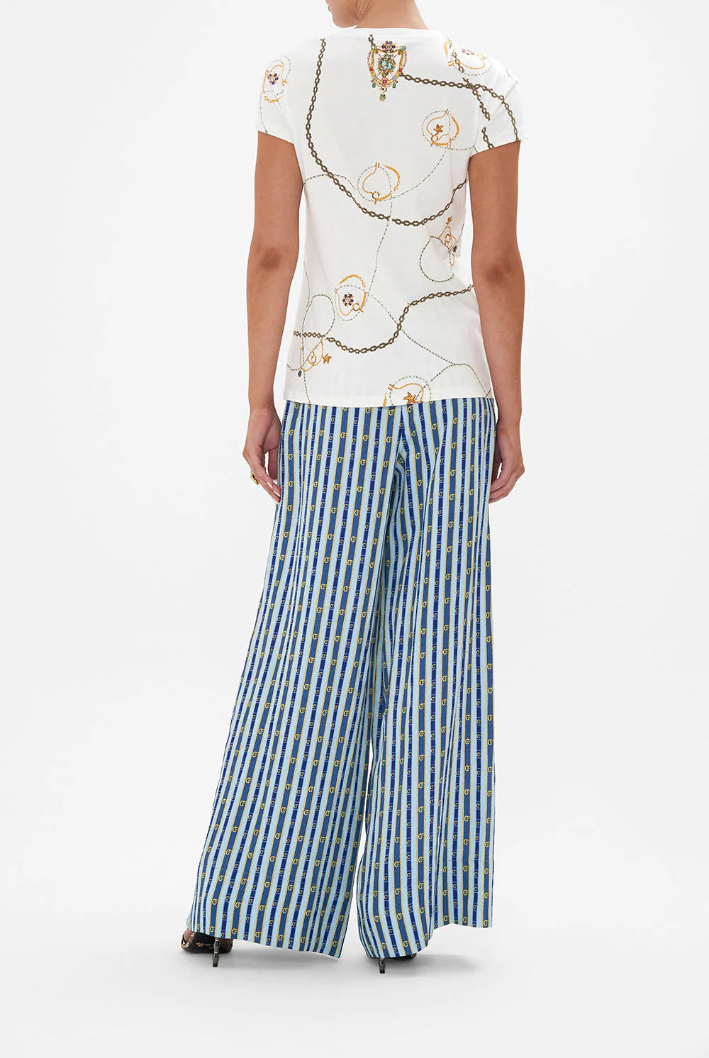 Organic Cotton Slim Fit Tee - Amalfi Lullaby by Camilla — view 4