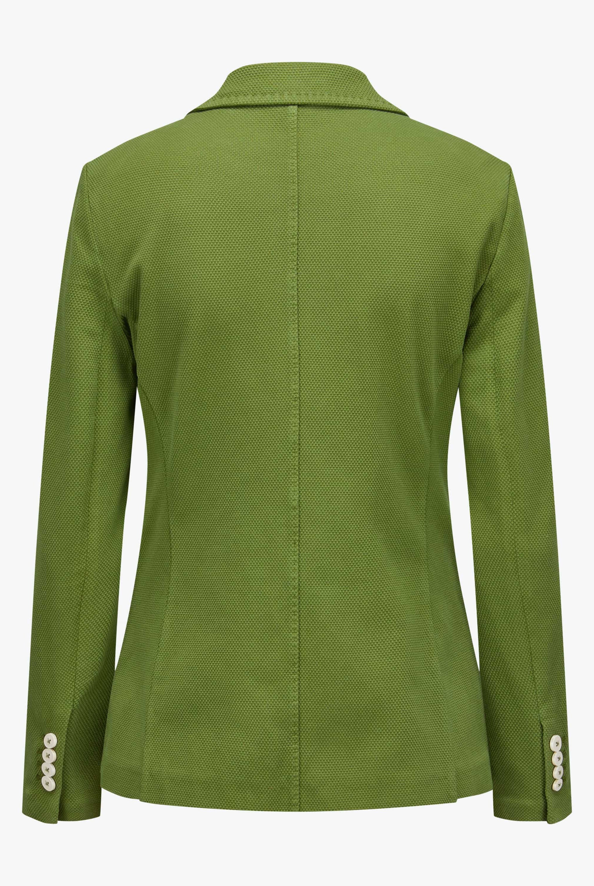 Tailored Slim Fit Oxford Blazer - Pistachio by Circolo — view 5