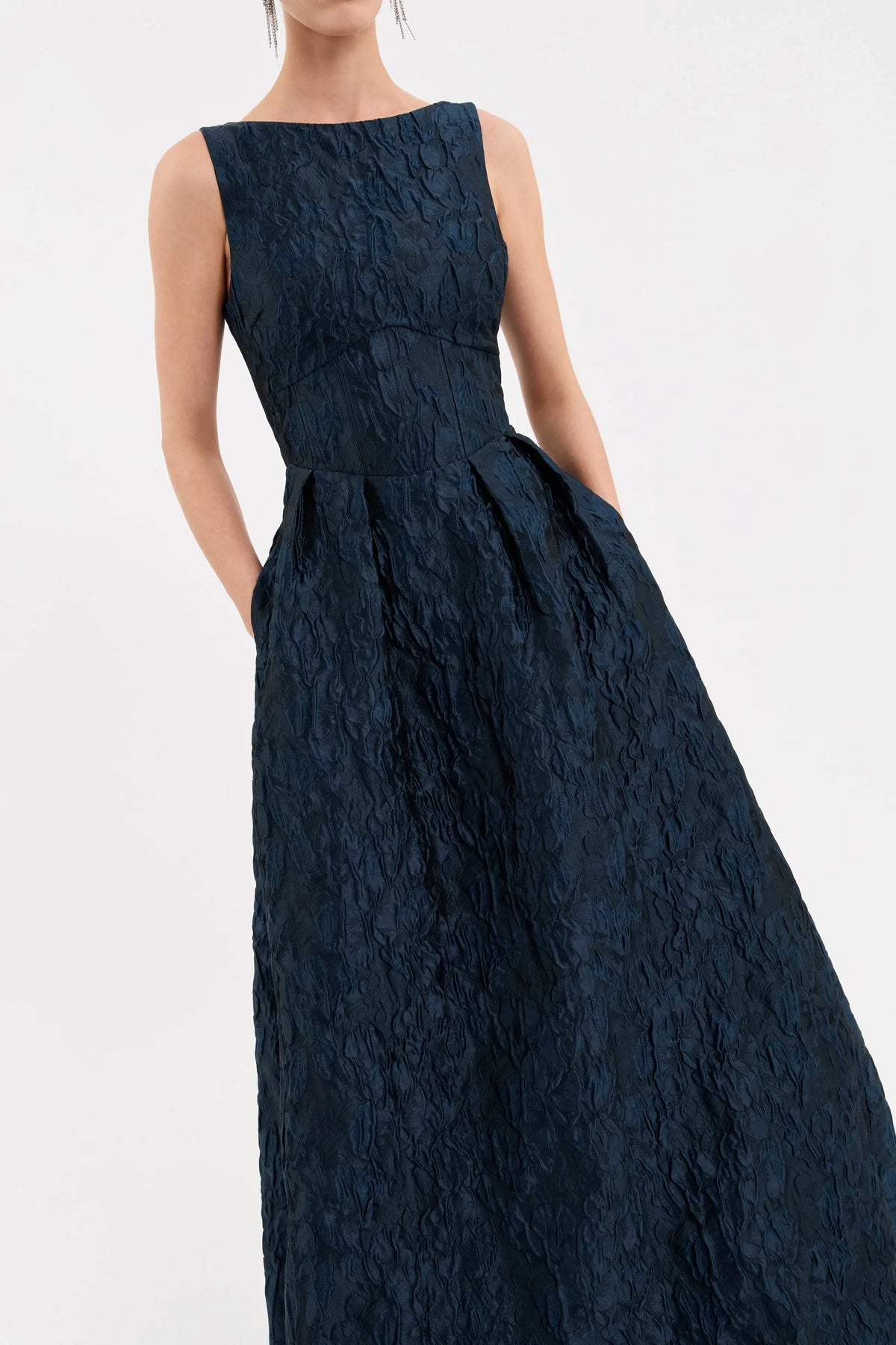 Rebecca Vallance Cascades Gown - Teal, view 4
