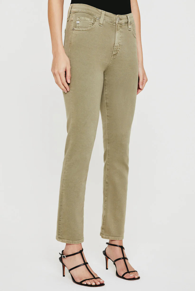 Mari Crop High-Rise Slim Straight Jean - Sulfur Dried Rosemary by Adriano Goldschmied AG — alternate view