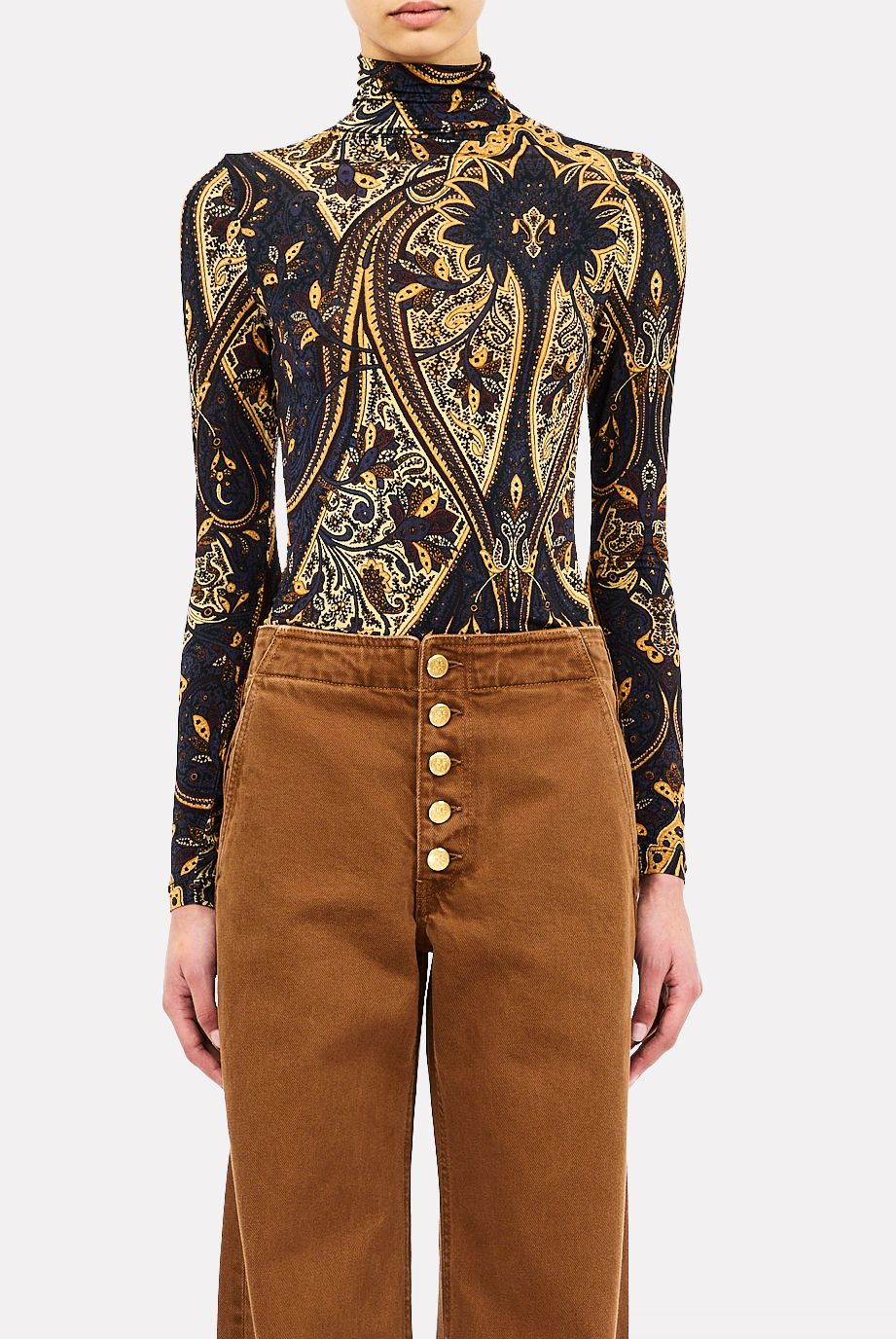 Aurelia Long Sleeve Jersey Top - Twilight Paisley by Ulla Johnson | 25 South Boutiques