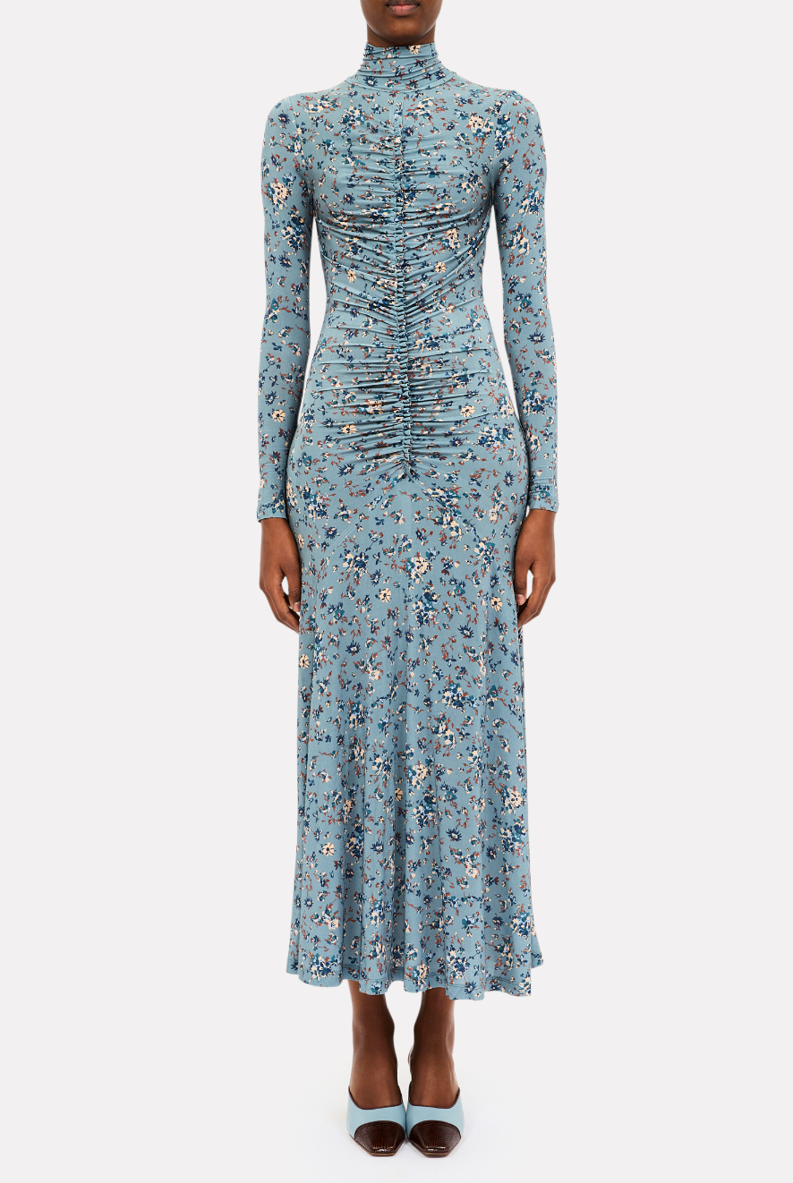 Ida Long Sleeve Jersey Dress - Celeste Floral by Ulla Johnson | 25 South Boutiques