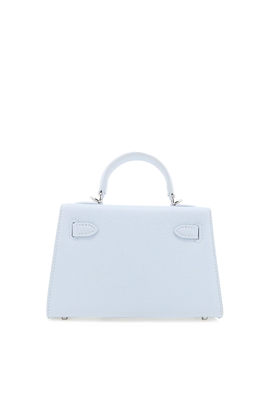 Hariette Handle Bag - Light Blue Saffiano by Billini — view 6