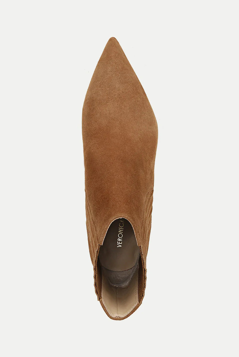 Lisa Suede Mid-Heel Bootie - Hazelwood by Veronica Beard — view 3