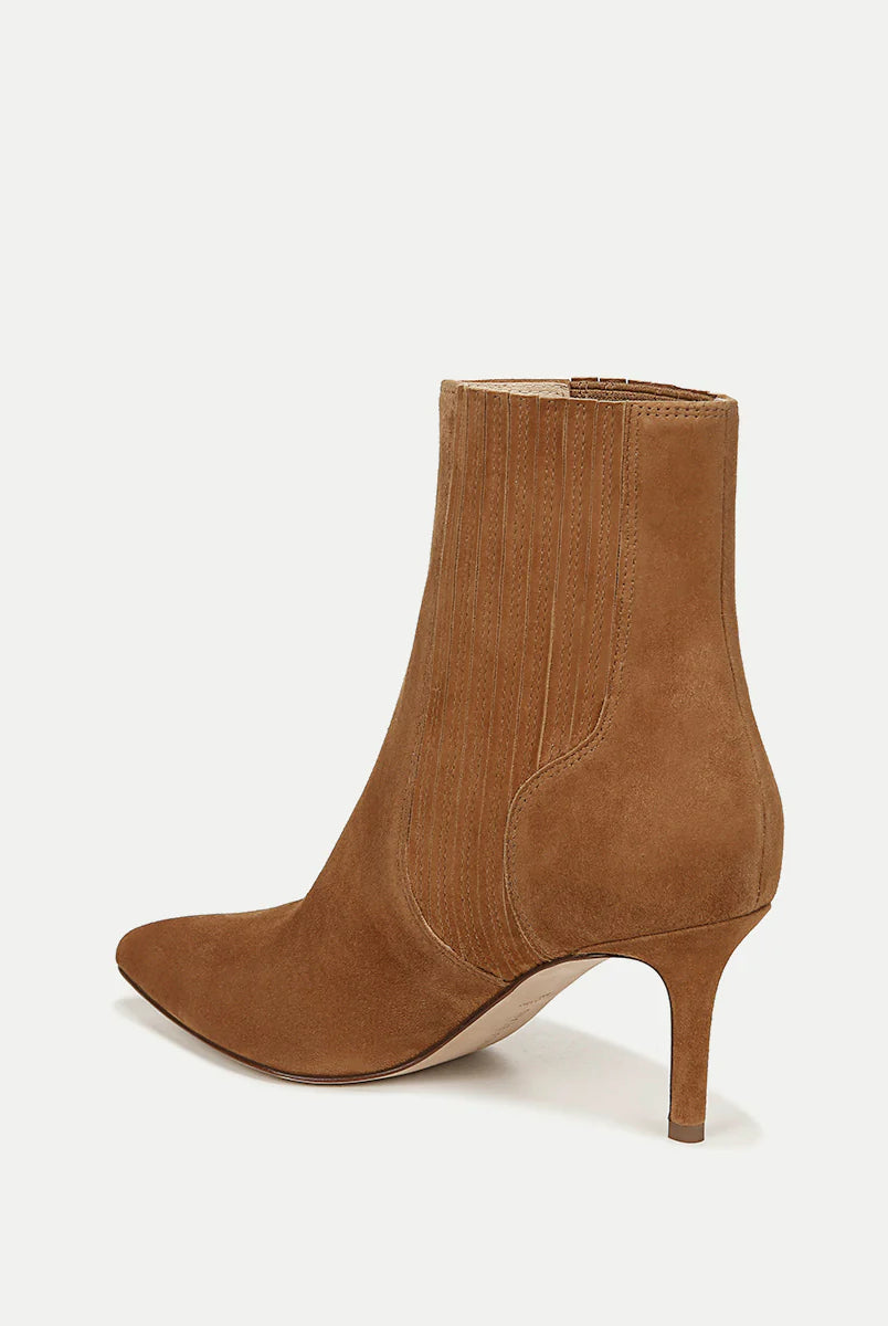 Lisa Suede Mid-Heel Bootie - Hazelwood by Veronica Beard — view 4
