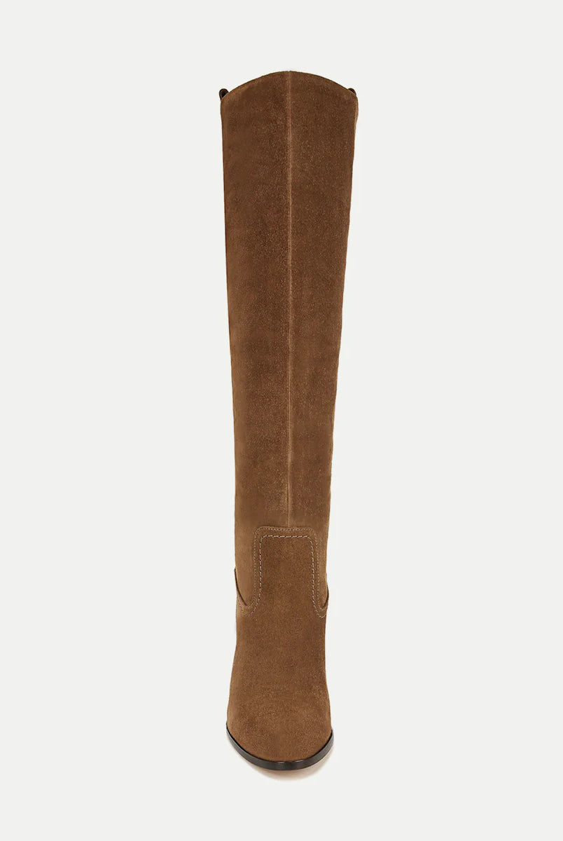Vesper Suede Knee-High Boot - Mocha Brown by Veronica Beard — view 3