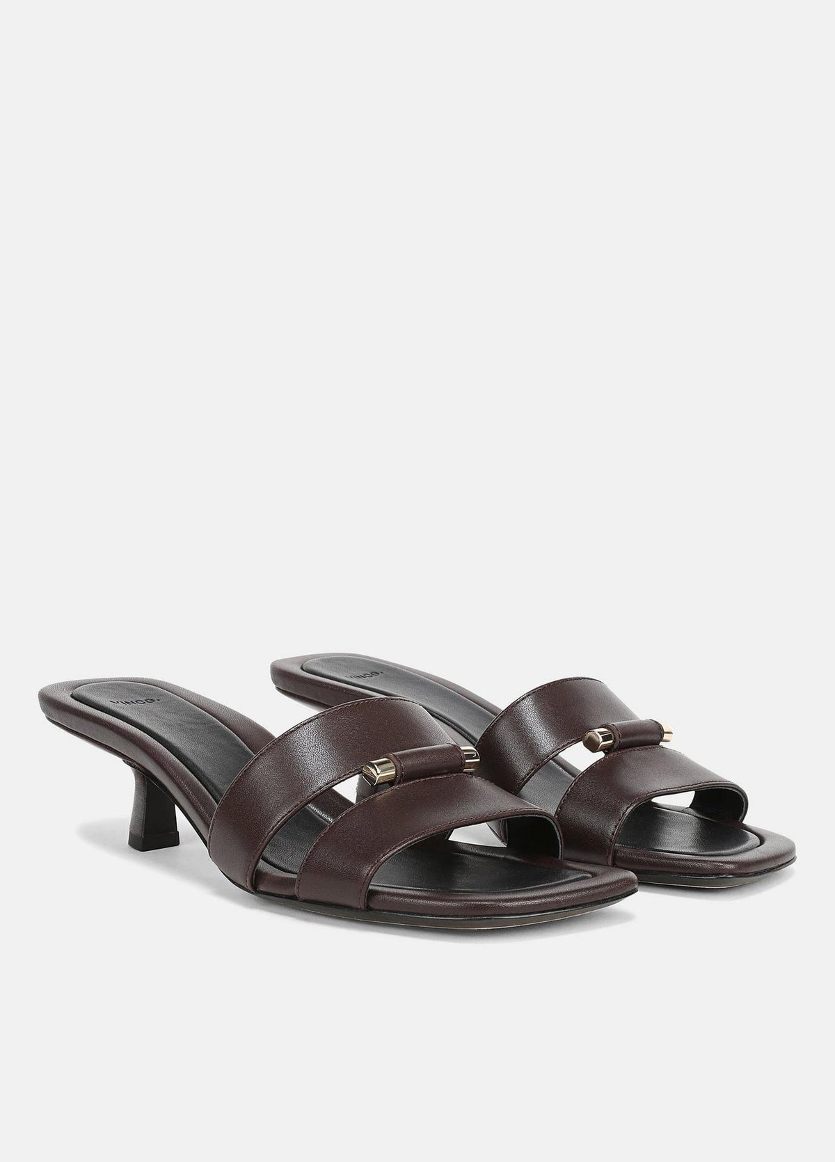 Piper Leather Heeled Sandal - Ganache by Vince | 25 South Boutiques