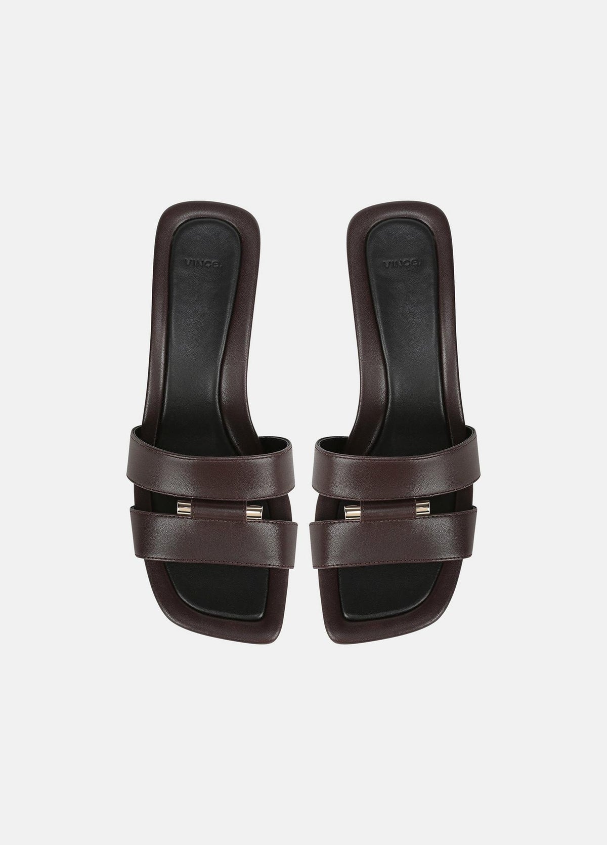 Piper Leather Heeled Sandal - Ganache by Vince — view 4