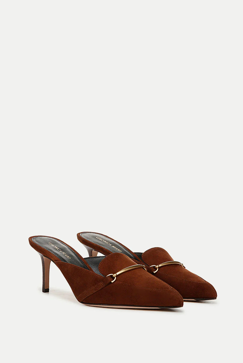Leslie Suede Mule - Cedar by Veronica Beard — alternate view