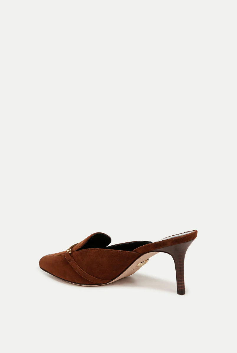 Leslie Suede Mule - Cedar by Veronica Beard — view 4