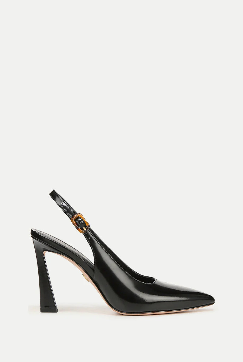 Callie Leather Slingback Pump - Black by Veronica Beard | 25 South Boutiques