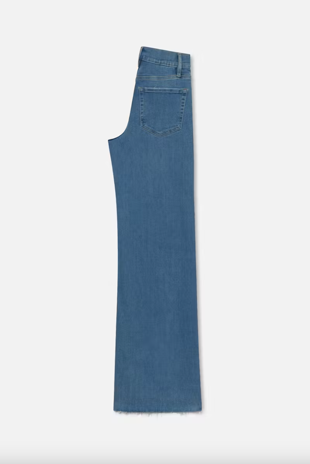 Le Slim Palazzo Raw Fray - Clearwater by Frame — view 3