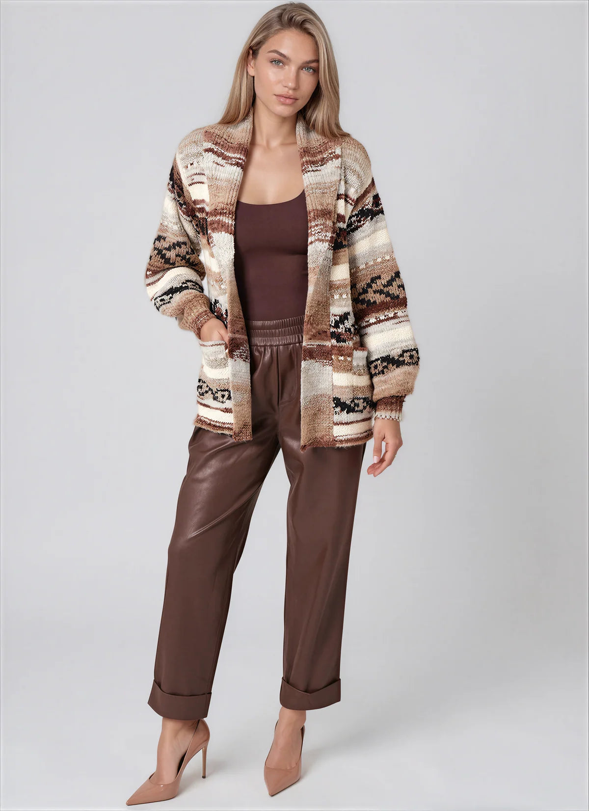 Love Token Atsa Cardigan - Earth, view 2