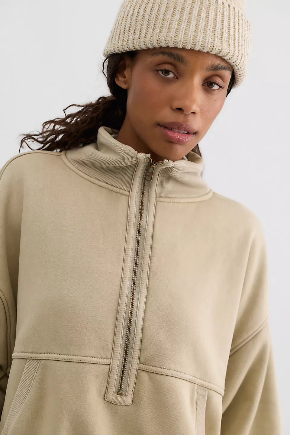 Banks Half-Zip Pullover - Dancing Wind by Free People — view 4