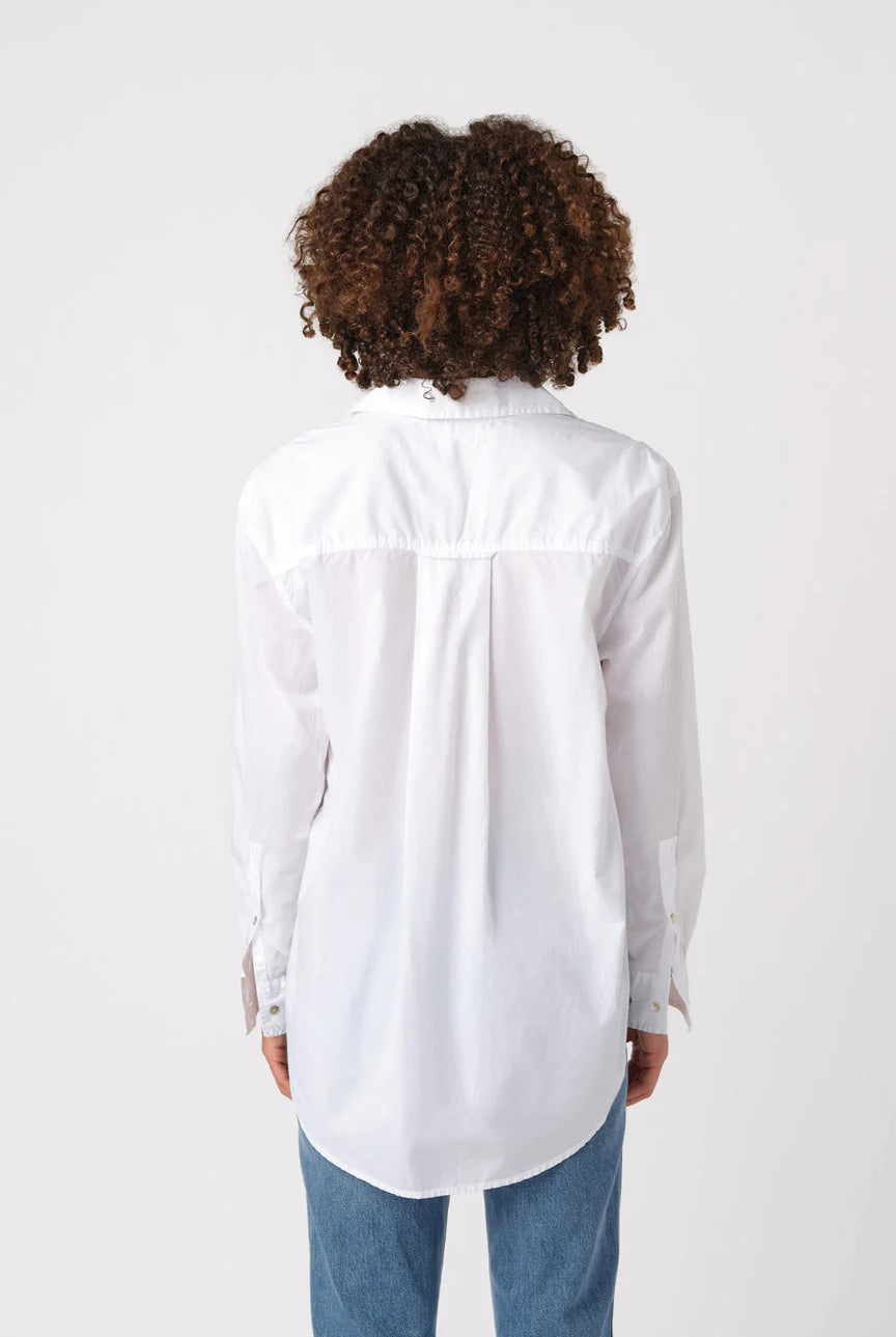 Ruth Oversized Shirt - White by AMO — view 3