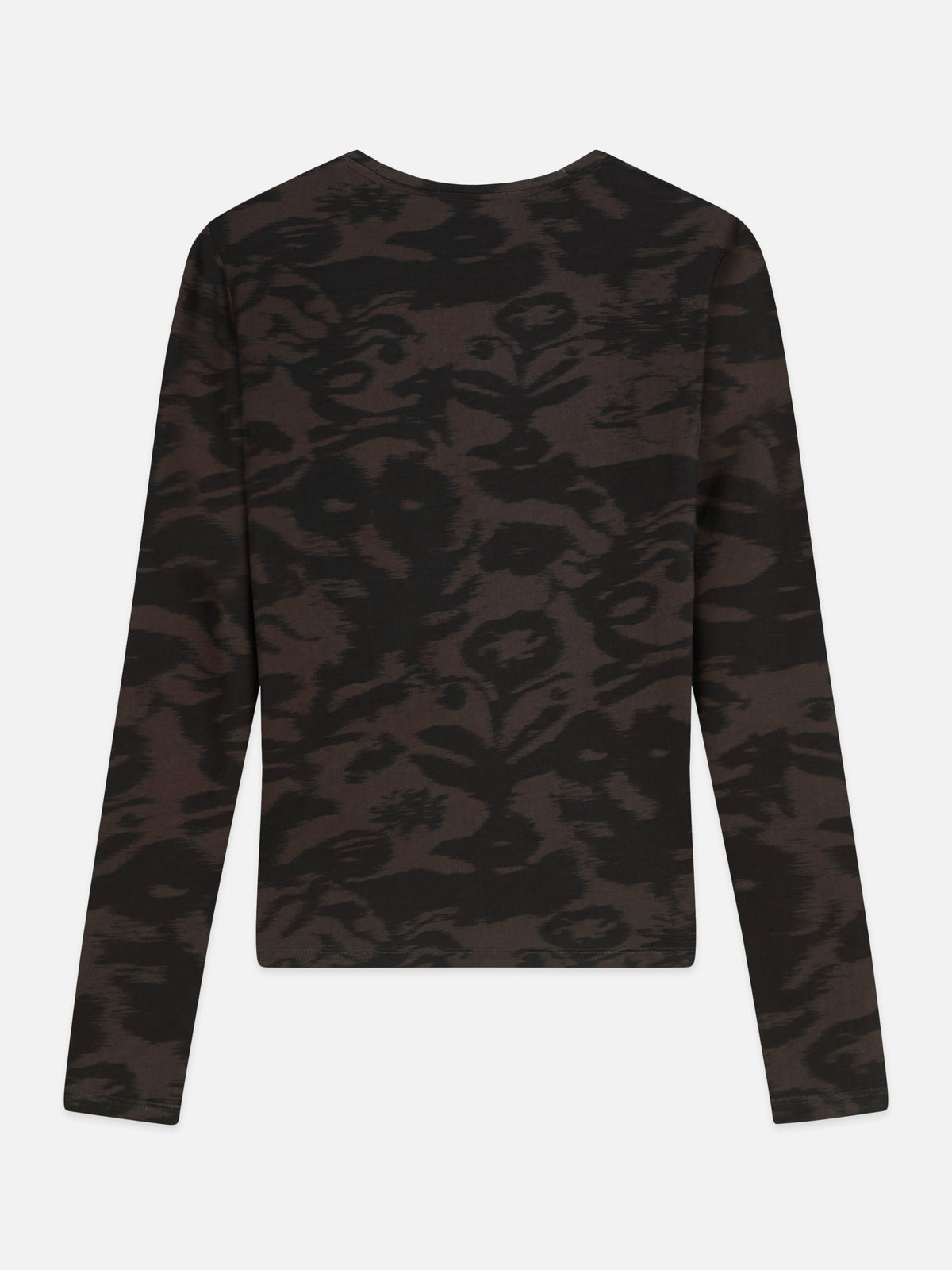 Scotch & Soda Printed Long Sleeve Shirt - Glitch Flowers Shale, view 4