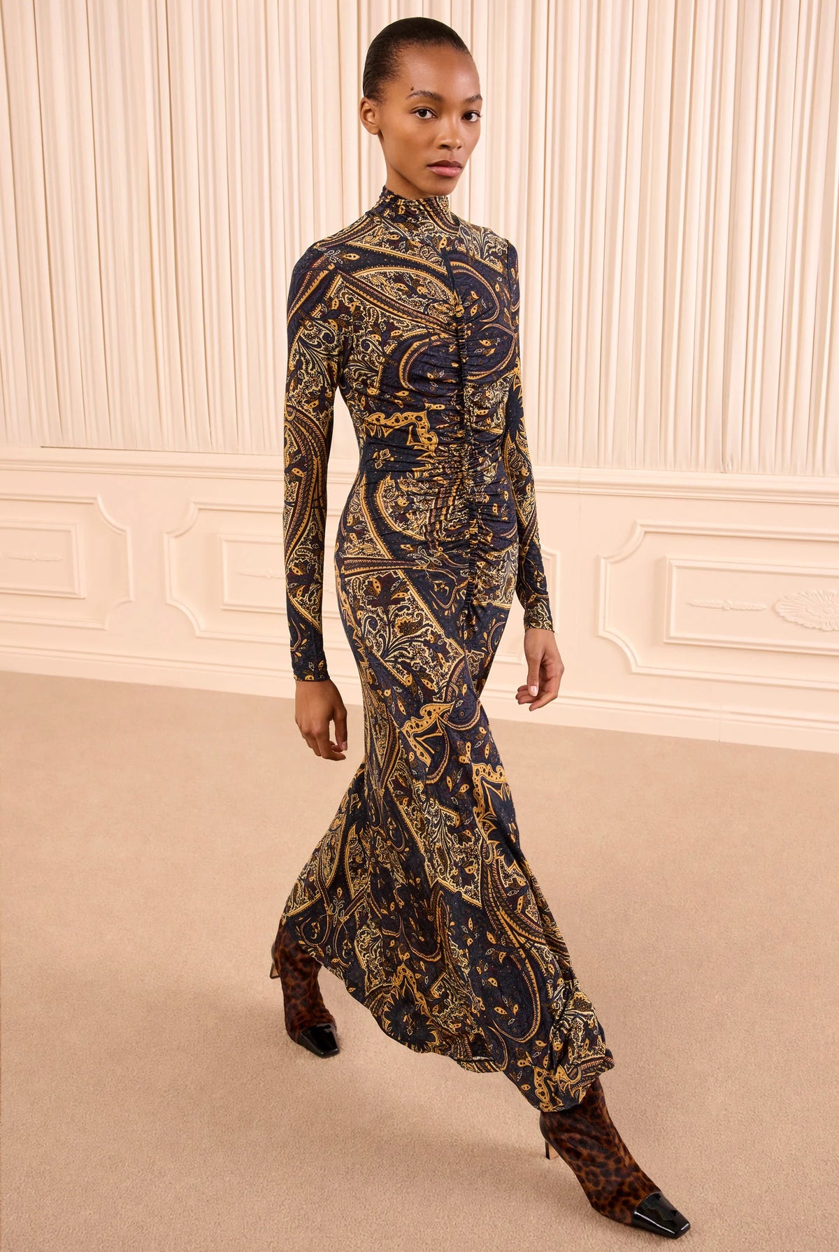 Ida Long Sleeve Jersey Dress - Twilight Paisley by Ulla Johnson | 25 South Boutiques
