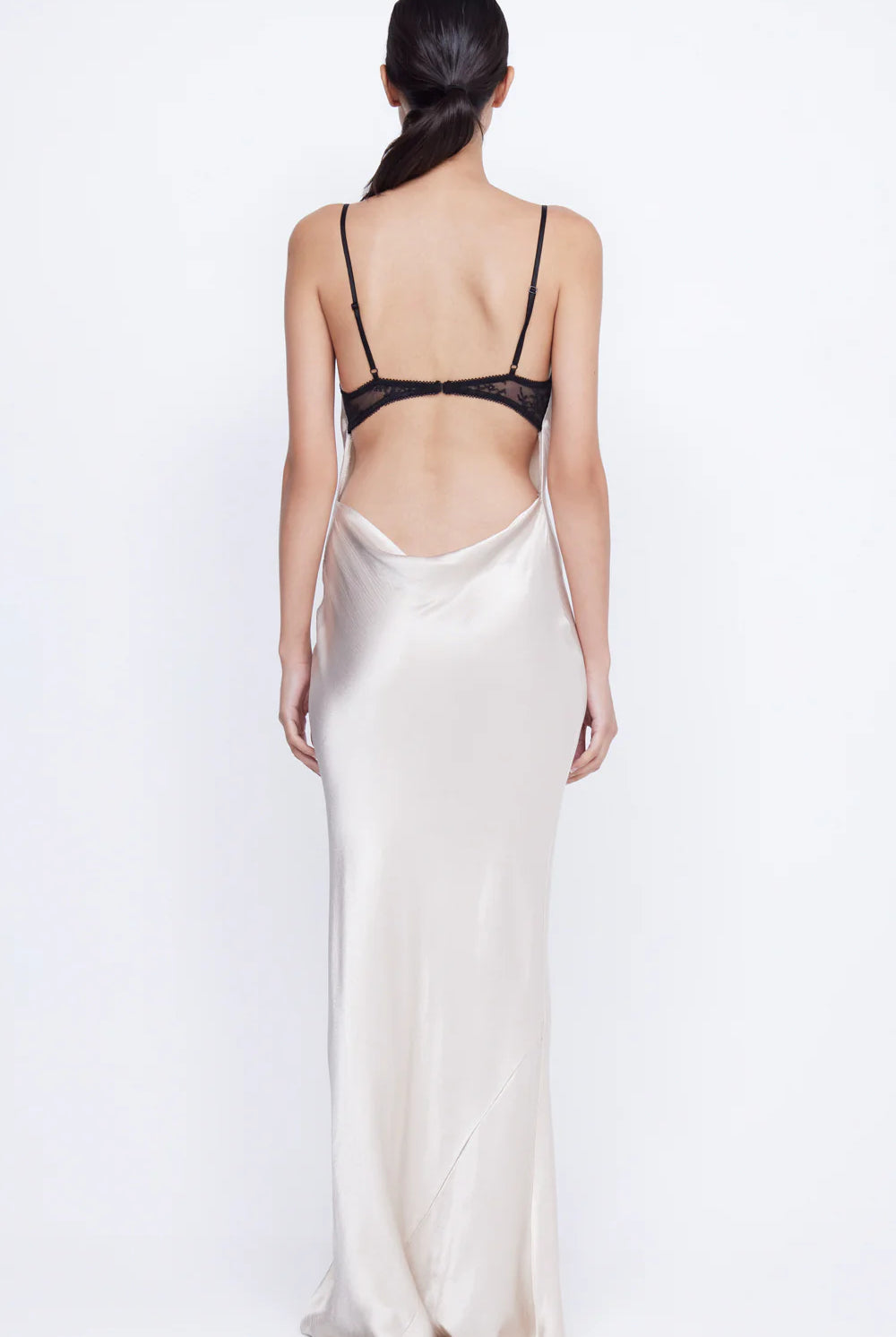 Arabella Backless Dress - Sand Black by Bec & Bridge — alternate view