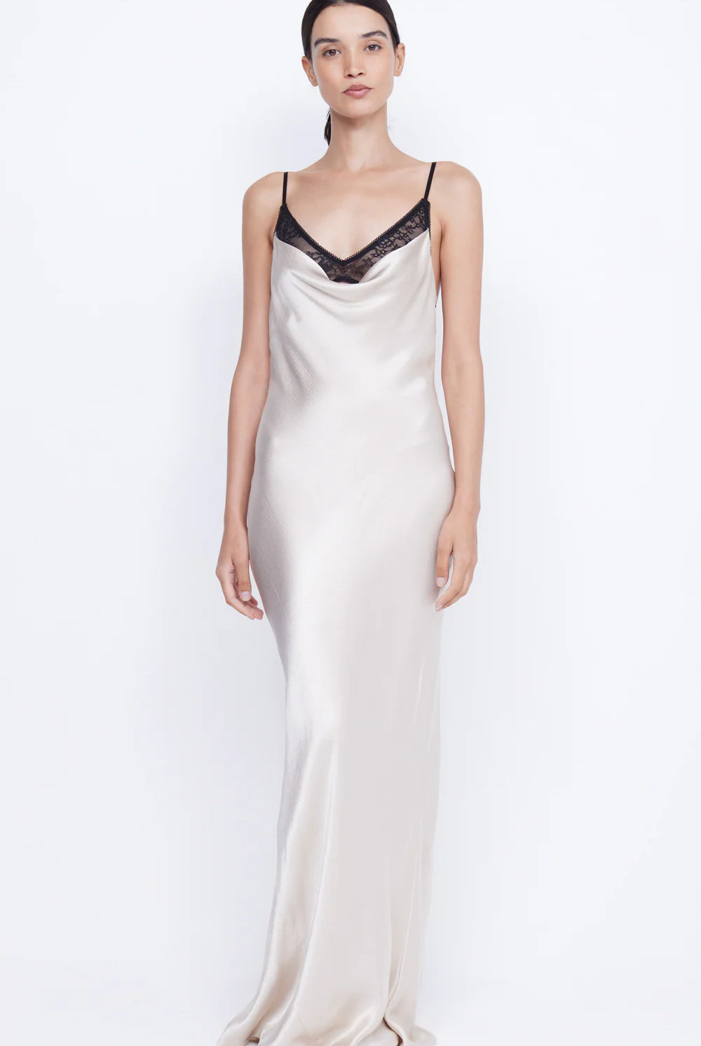 Arabella Backless Dress - Sand Black by Bec & Bridge | 25 South Boutiques