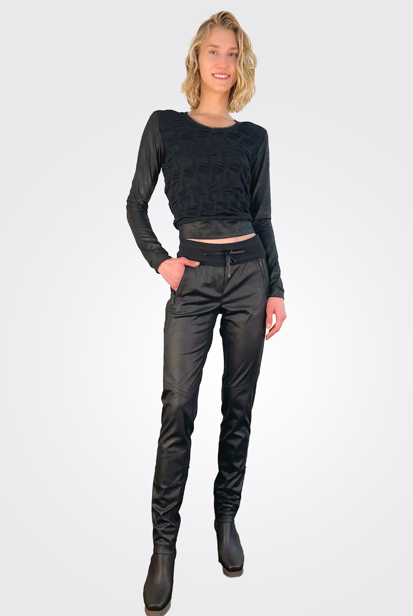 Leather Jogger - Evergreen Black by Beate Heymann | 25 South Boutiques