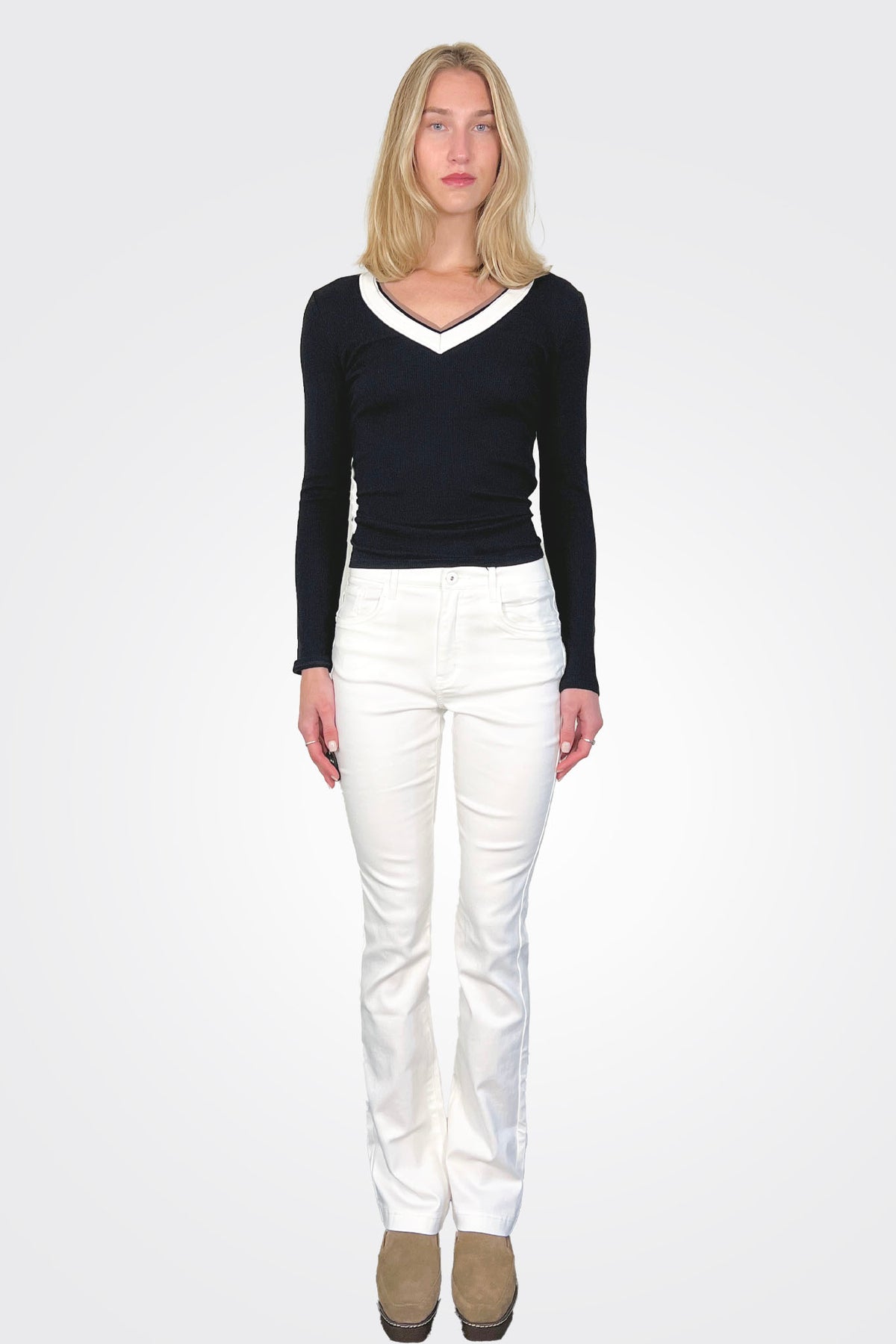 Bootcut Jeans - White by Bianco Jeans | 25 South Boutiques