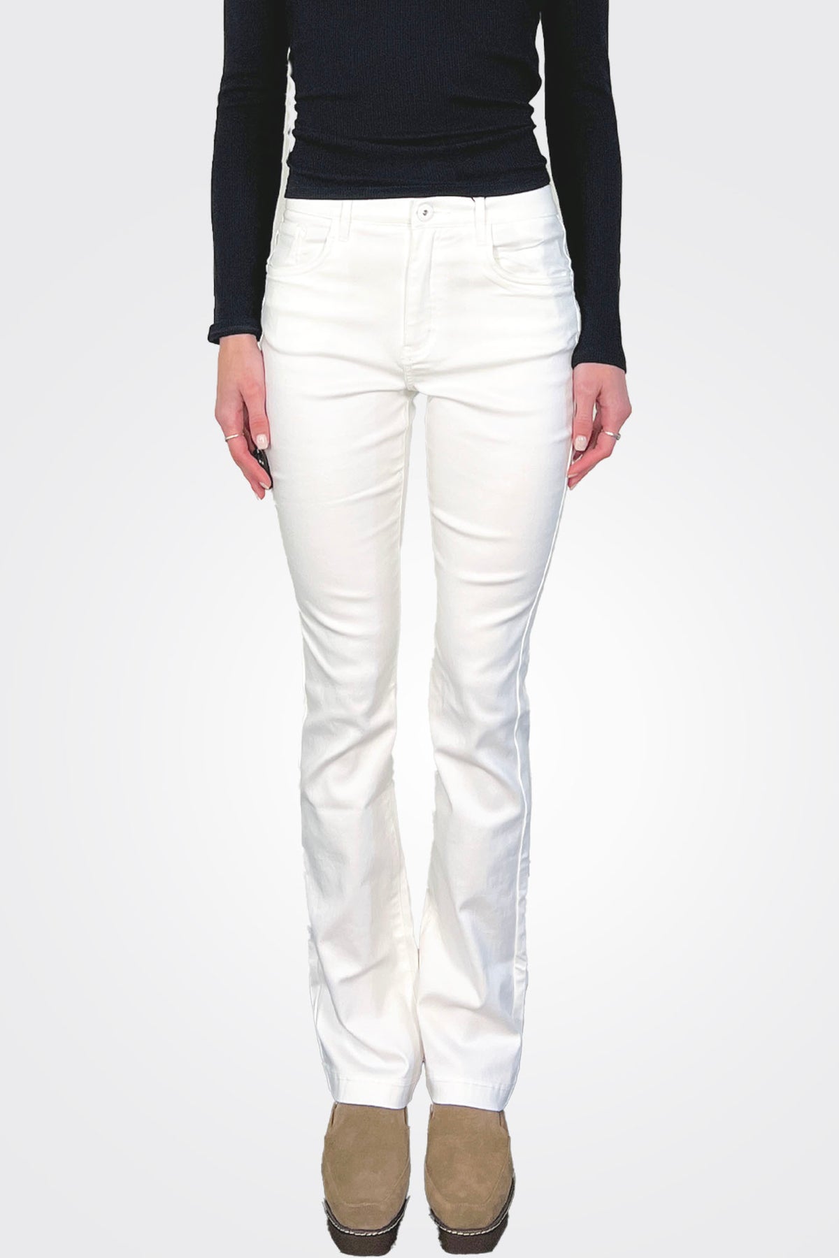 Bootcut Jeans - White by Bianco Jeans — alternate view