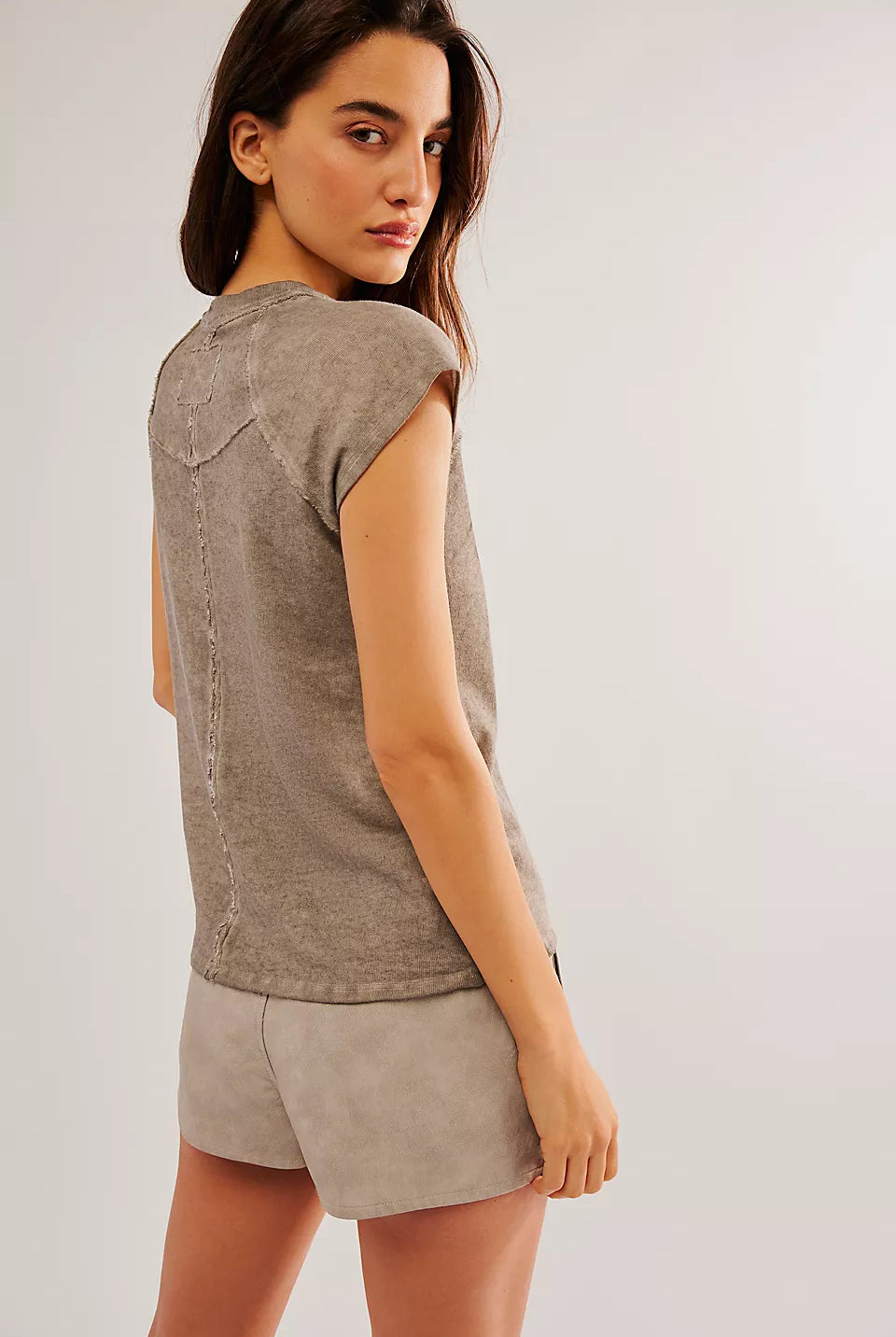 Riley Tee - Brown by Free People — alternate view