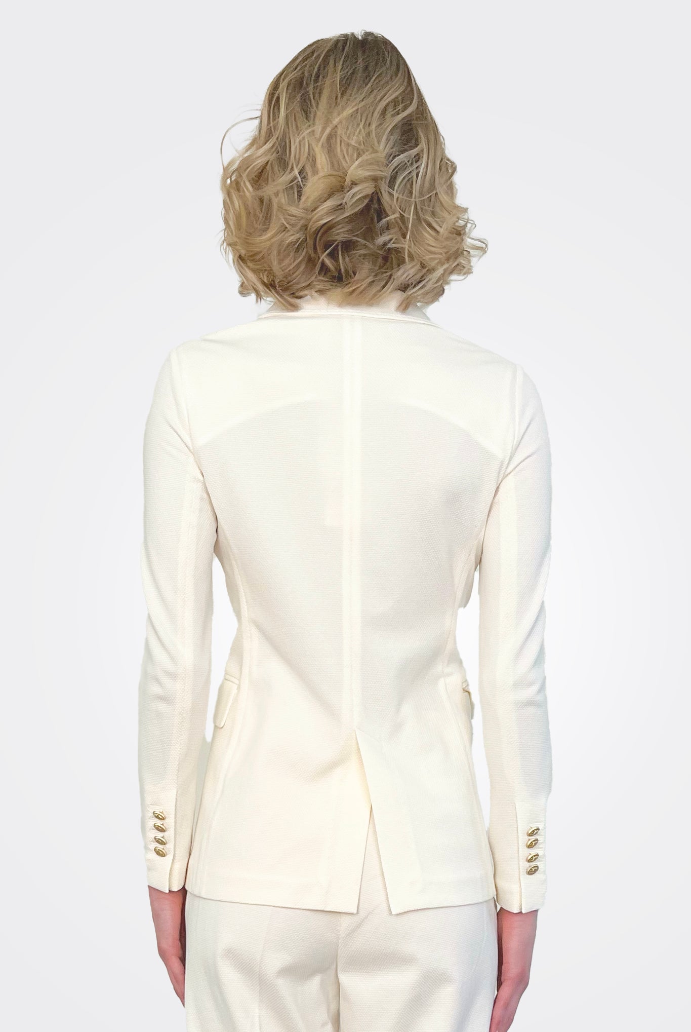 Double Breasted Blazer - Latte by Circolo — view 3
