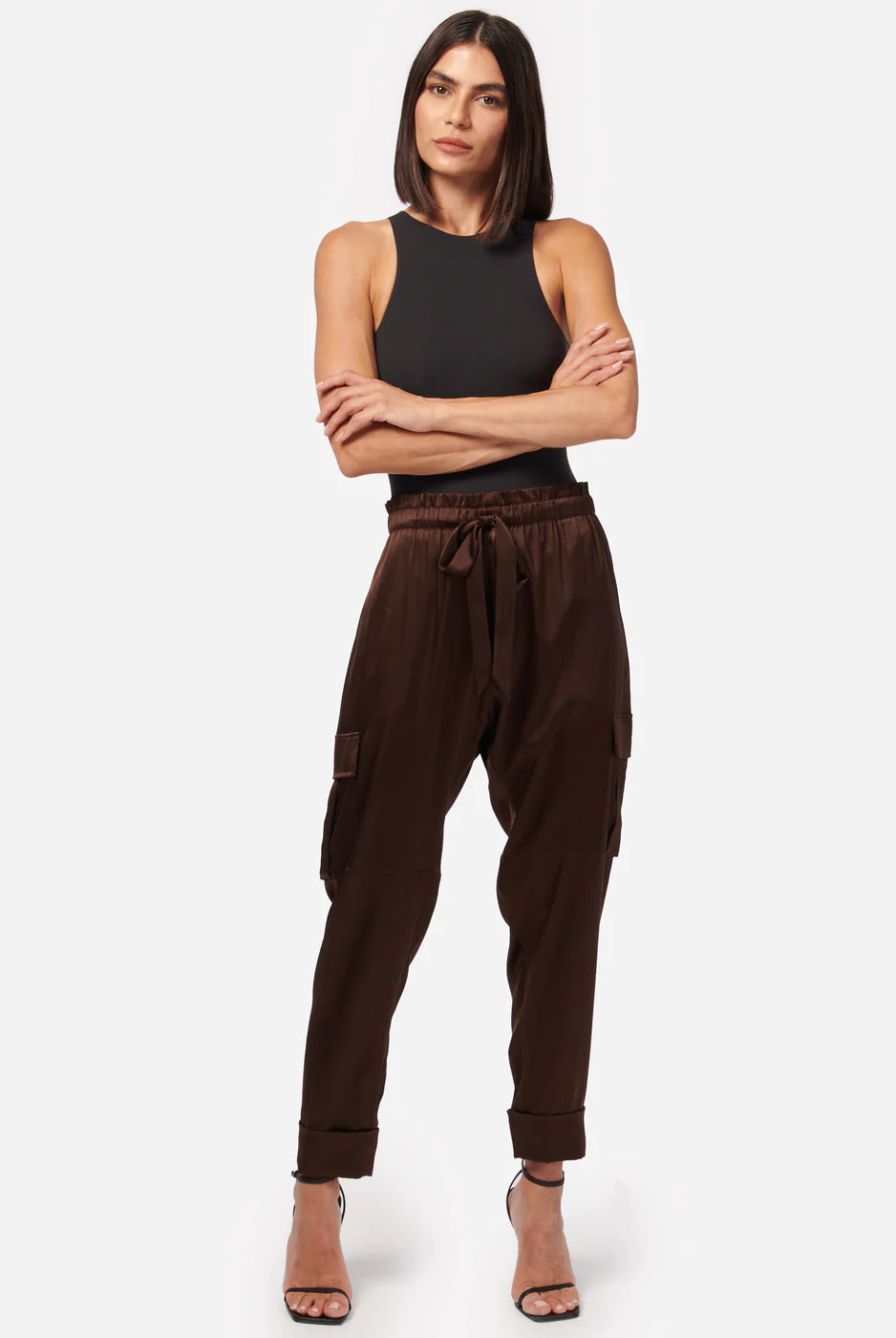 Carmen Cargo Pant - Clove by Cami NYC — view 5