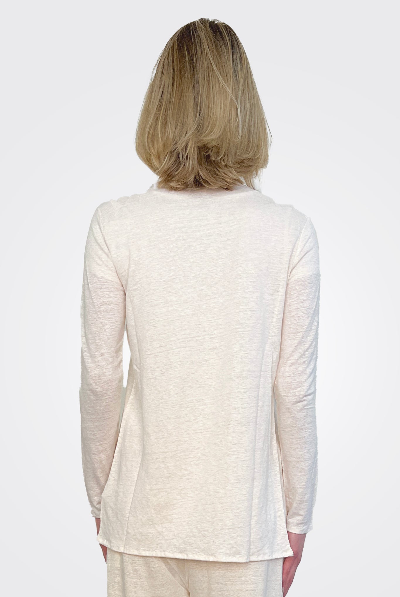 Open Cardigan - Cream by Majestic — view 3