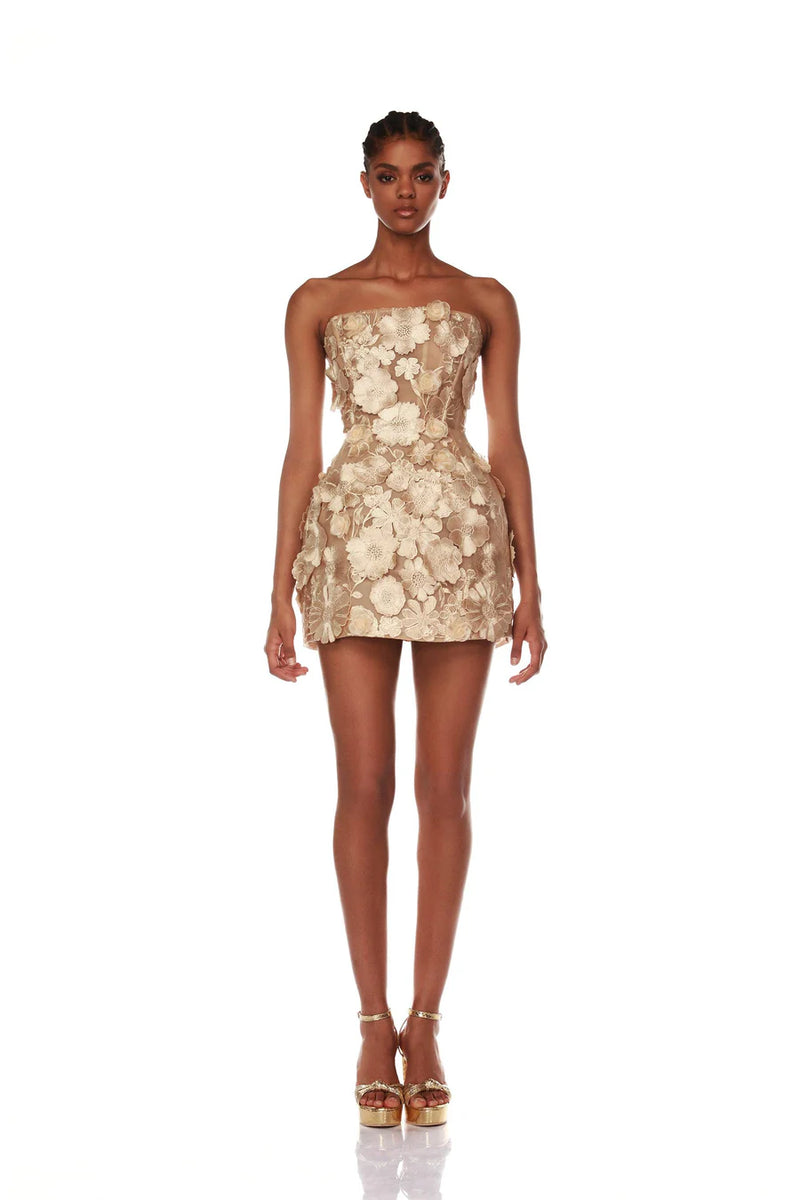 Jasmine Maraya Mini Dress - Gold – 25 South Boutiques