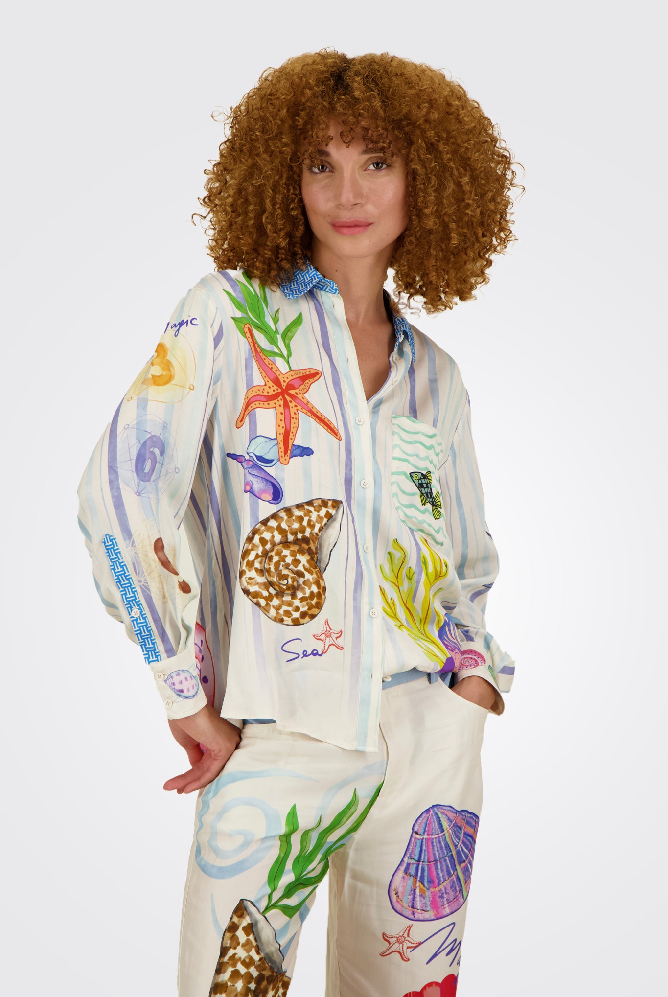 Isabel Printed Shirt - Magic Ocean by Me369 | 25 South Boutiques