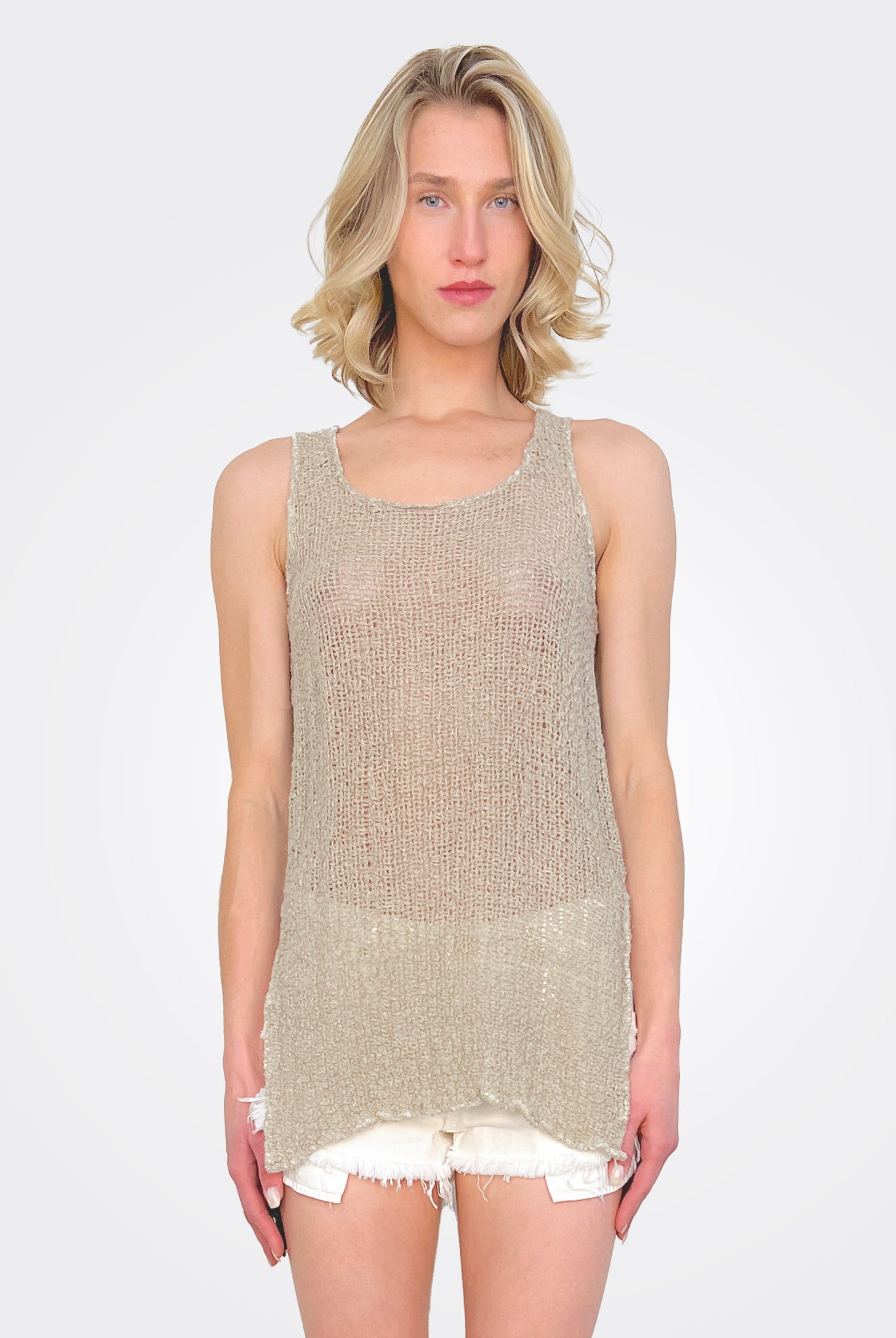 Canotta Tank - Natural by Brunella | 25 South Boutiques