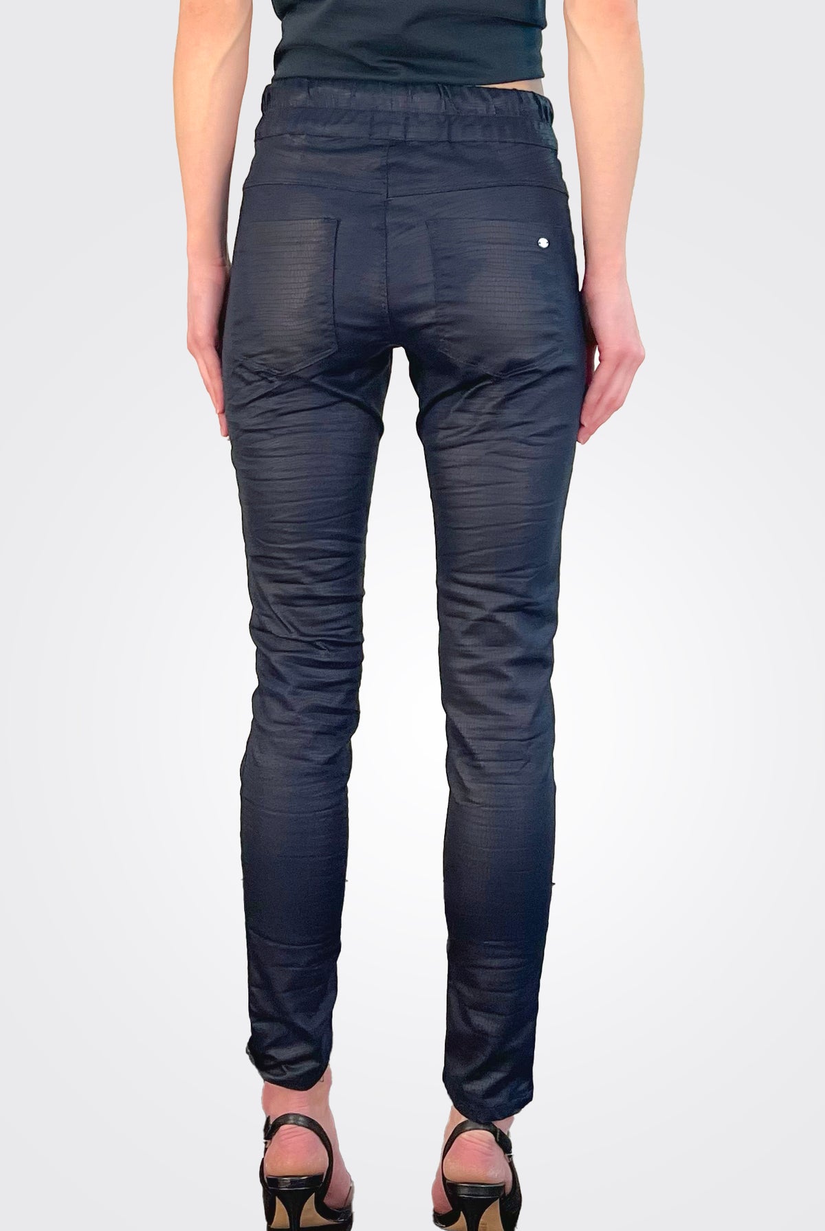 Shely Pants - Navy Snake by Bevy Flog — view 3