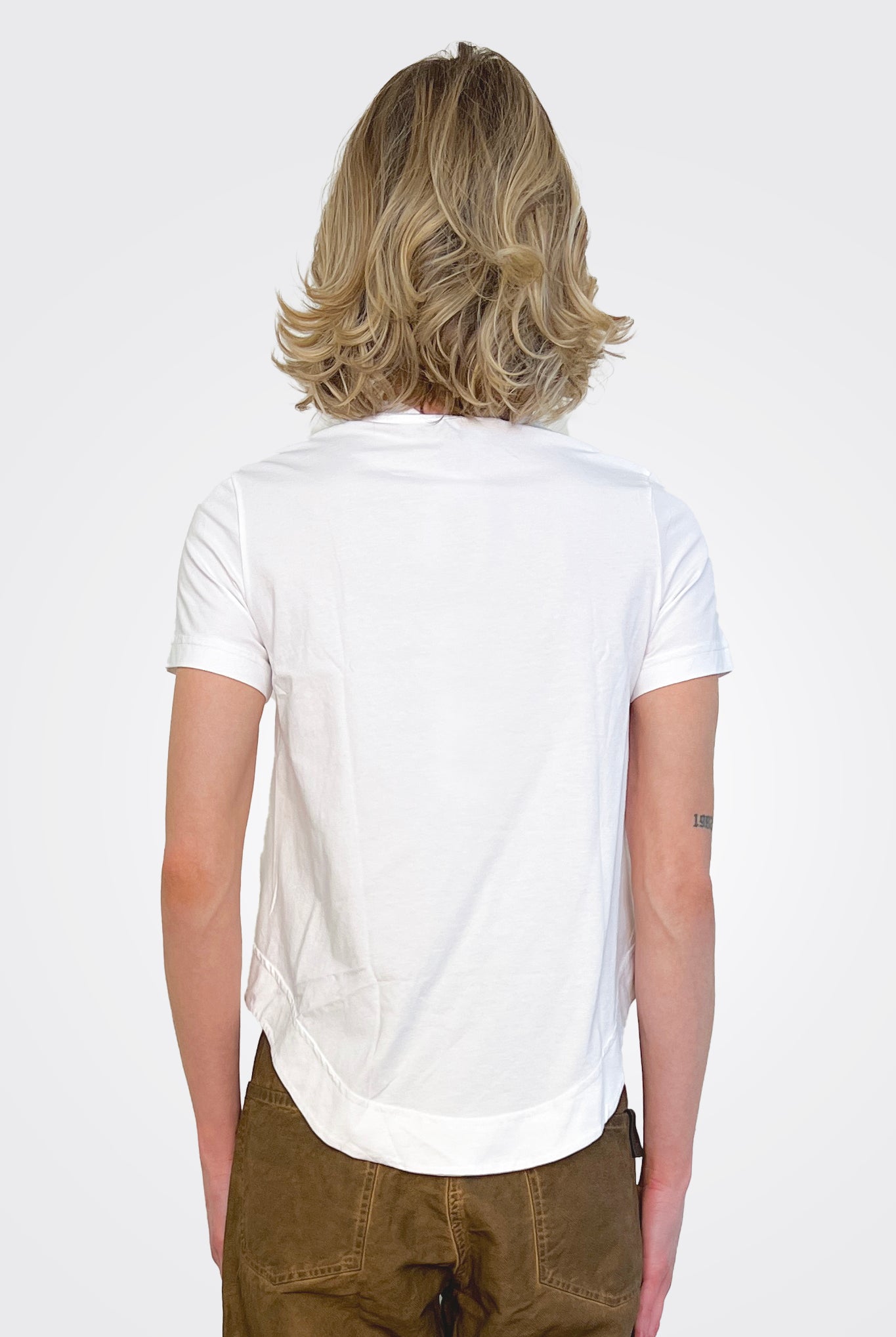 Seam Detail Top - White by Serie Numerica — view 3