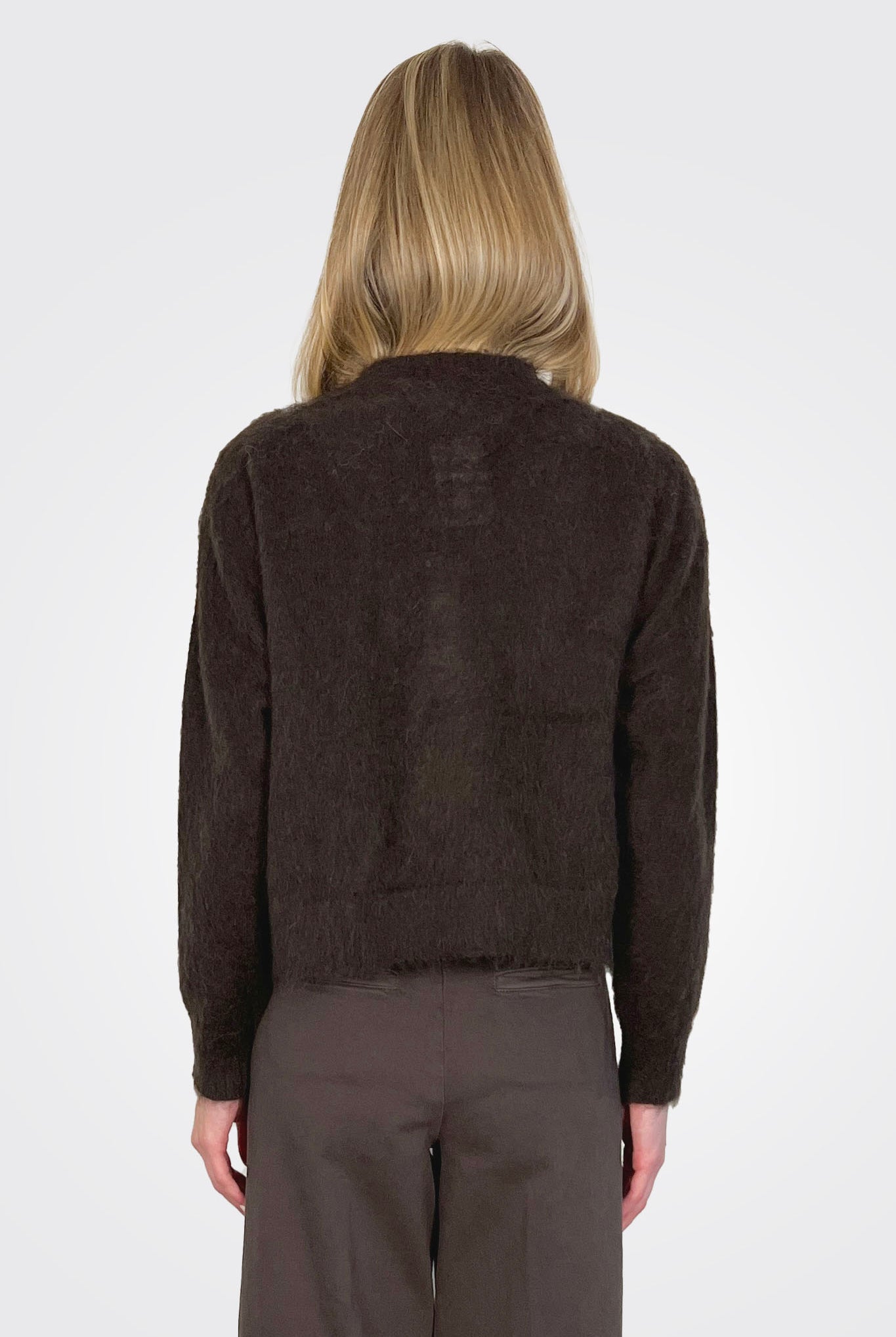 Wool Alpaca Soft Cardigan - Wen by D. Exterior — alternate view