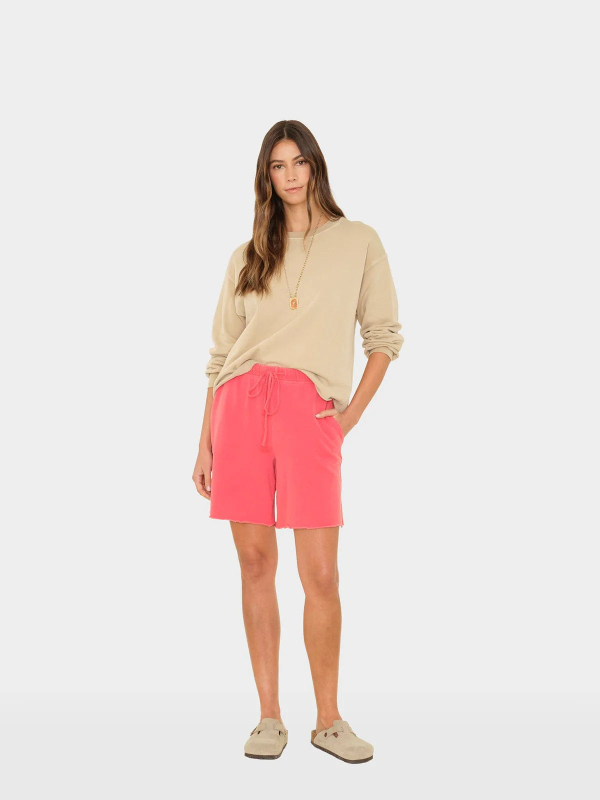 Rocco Terry Sweatshort - Vintage Red by Xirena | 25 South Boutiques