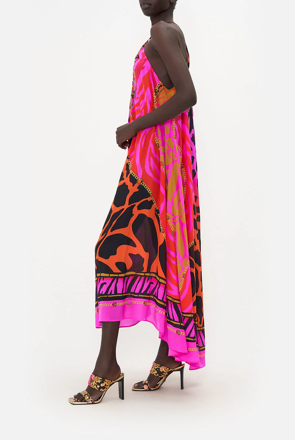 Gather Neck Halter Maxi Dress - Always Change Your Spots by Camilla — view 3