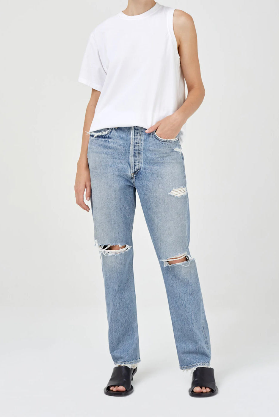 90s Mid Rise Loose Fit - Fall Out