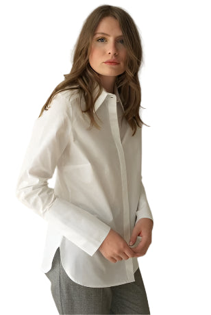 Fedorah Shirt - Optic White by Hana San | 25 South Boutiques