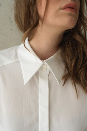 Fedorah Shirt - Optic White by Hana San — view 3