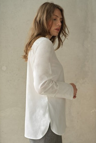 Fedorah Shirt - Optic White by Hana San — view 4