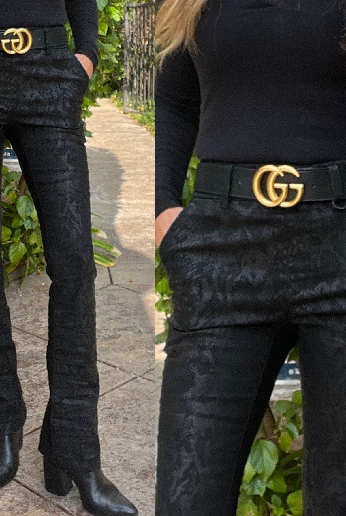 Nansi Pants - Black Python by Bevy Flog — alternate view