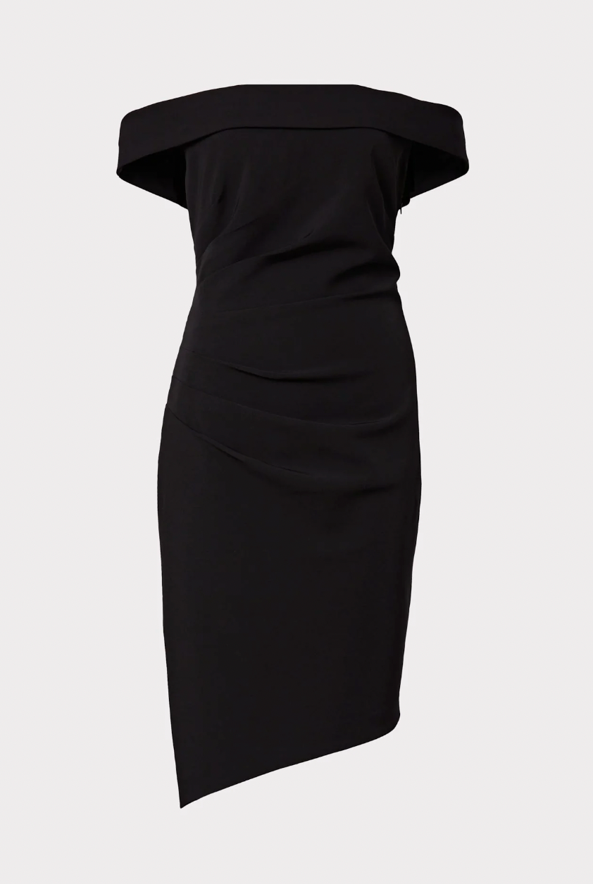 Ally Cocktail Dress - Black by Milly — view 3