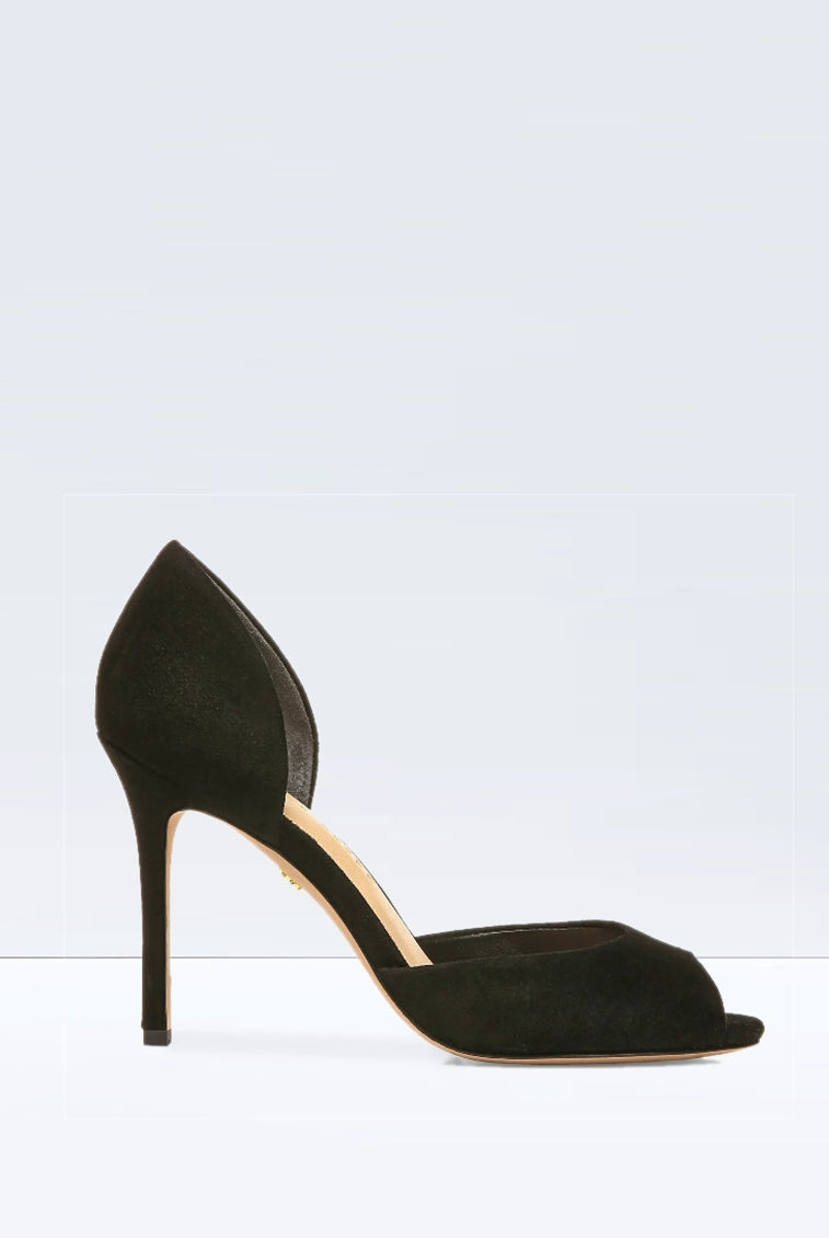 Gadot Peep Toe Pump - Black by Veronica Beard | 25 South Boutiques