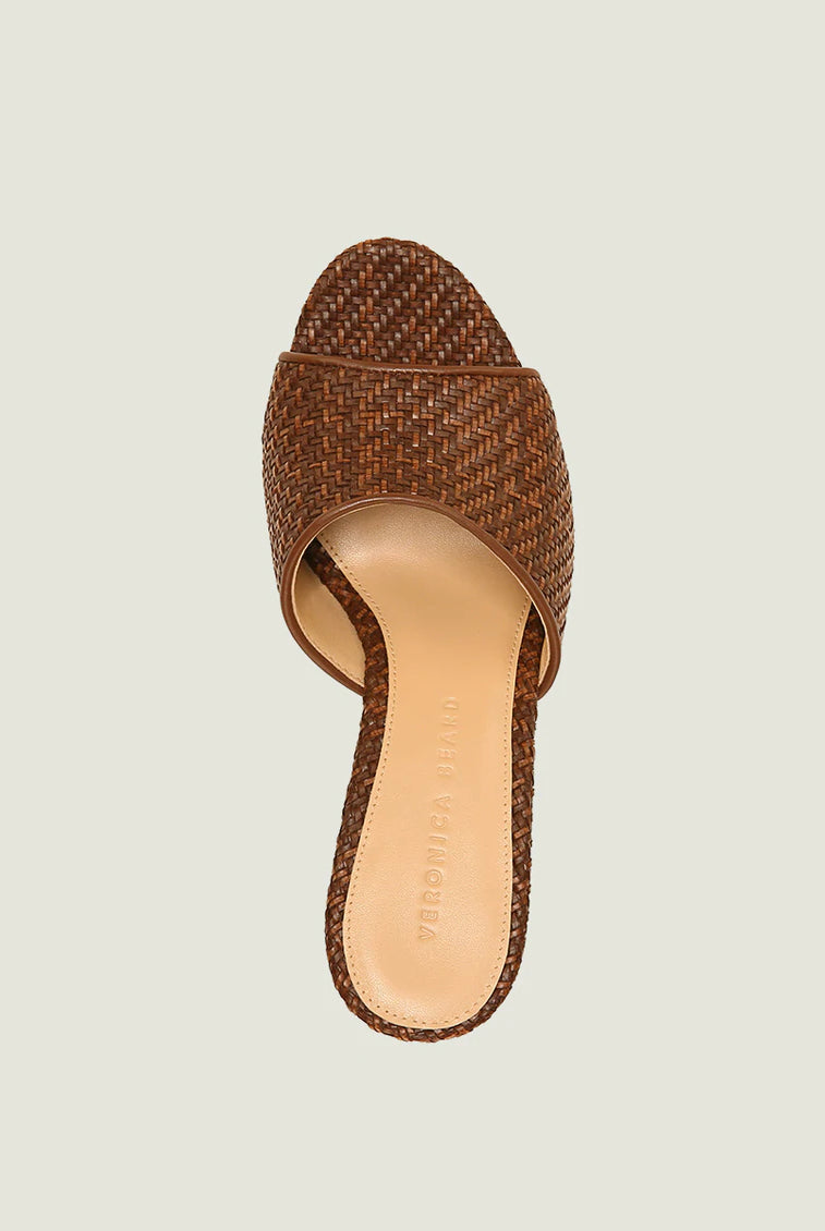 Dali Wedge Sandal - Praline by Veronica Beard — view 3