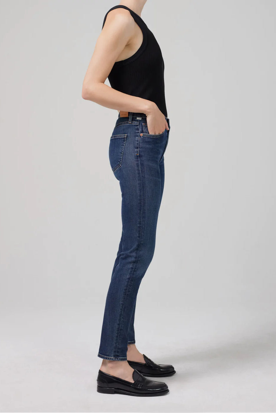 Skyla Mid Rise Slim - Evermore by Citizens of Humanity — view 3