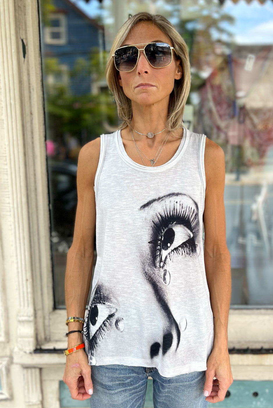 Tank - Eyes by Printed Artworks | 25 South Boutiques
