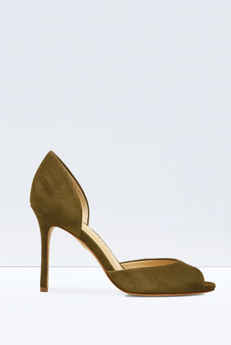 Gadot Peep Toe Pump - Military by Veronica Beard | 25 South Boutiques