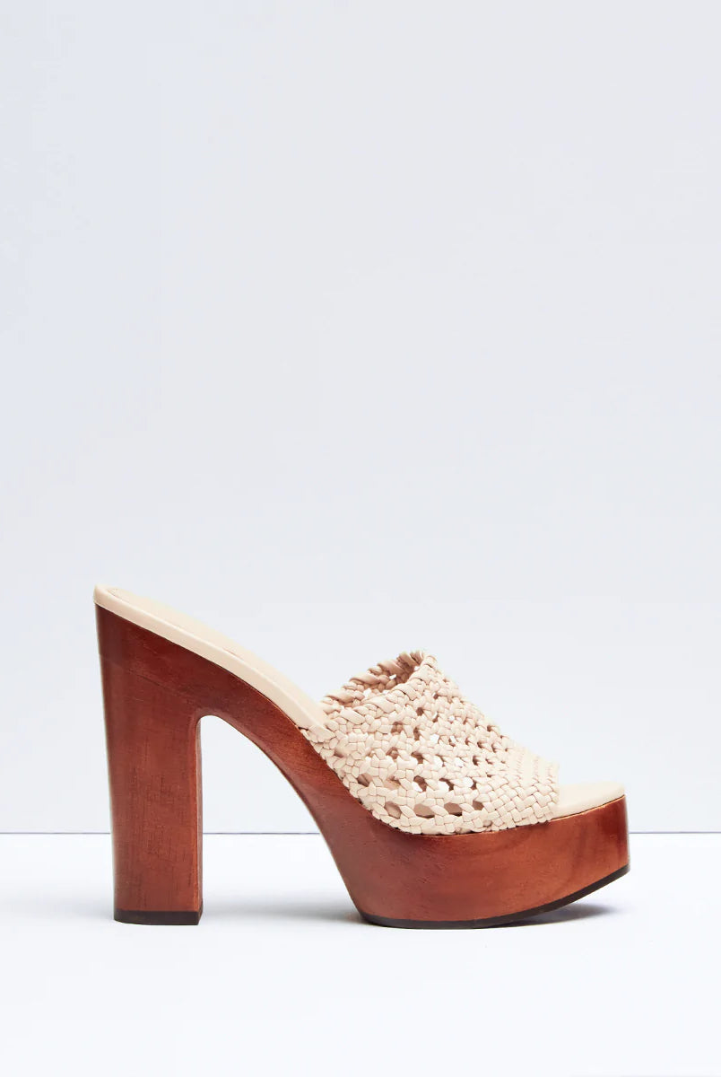 Guadalupe Clog Sandal - Shell by Veronica Beard | 25 South Boutiques